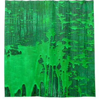 Rideaux De Douche Jolie surface verte ancienne avec la texture des g