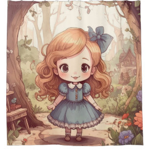 Rideaux De Douche Jolies Aventures d'Alice au Pays des Merveilles Ar