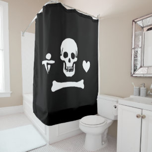 Rideaux De Douche Jolly roger du drapeau de Stede Bonnet Pirate