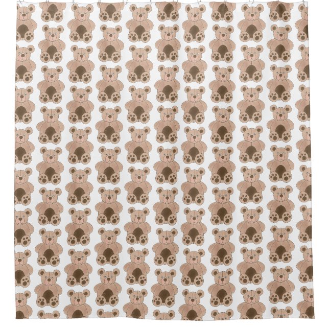 Rideaux De Douche Jouet Brown peluche Ours en peluche fourré (Devant)