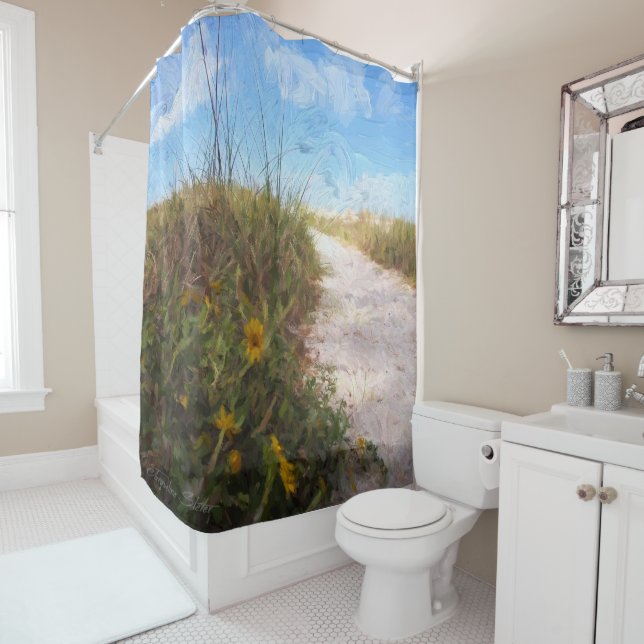 Rideaux De Douche Jour de la plage (En situation)