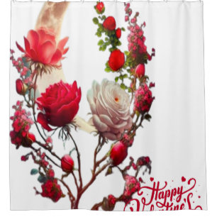 Rideaux De Douche Jour de rose 
