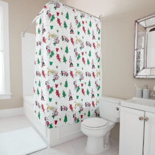 Rideaux De Douche Joyeuses fêtes  Christmas Mickey Mouse & Friends