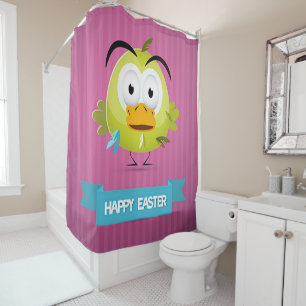 Rideaux De Douche Joyeux canard drôle de Pâques
