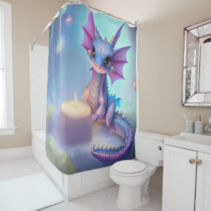 Rideaux De Douche Joyeux Dragon Bébé Anniversaire