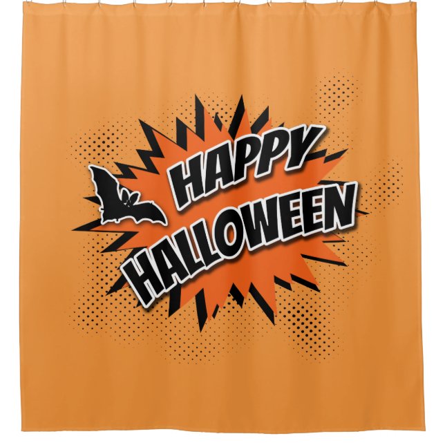 Rideaux De Douche Joyeux Halloween (Devant)