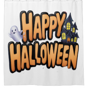 Rideaux De Douche Joyeux Halloween 