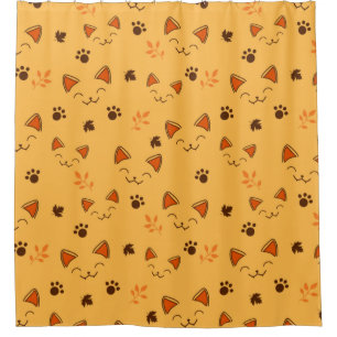Rideaux De Douche Joyeux Petit Vampire Kitty Motif