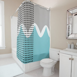 Rideaux De Douche Jumelles Abstraites