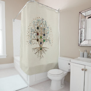 Rideaux De Douche Kabbalah L'arbre de vie sur toile