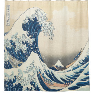 Rideaux De Douche Katsushika Hokusai, La Grande Vague de Kanagawa