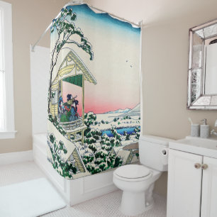 Rideaux De Douche Katsushika Hokusai - Maison de thé à Koishikawa