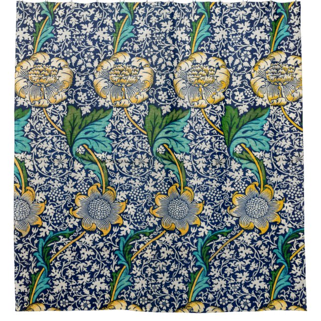 Rideaux De Douche Kennet Motif (par William Morris) (Devant)