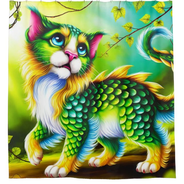 Rideaux De Douche Kitten Art (Devant)