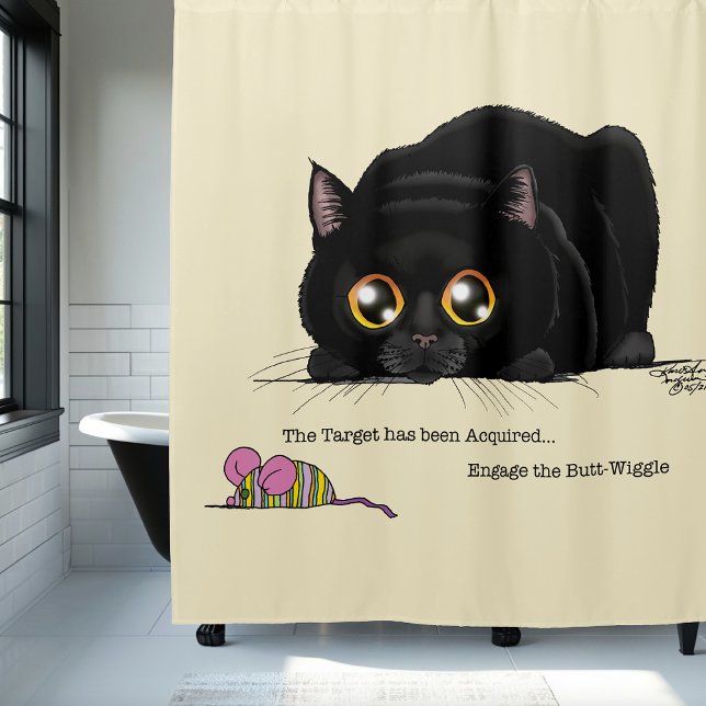 Rideaux De Douche Kitty Butt-Wiggle (Créateur téléchargé)
