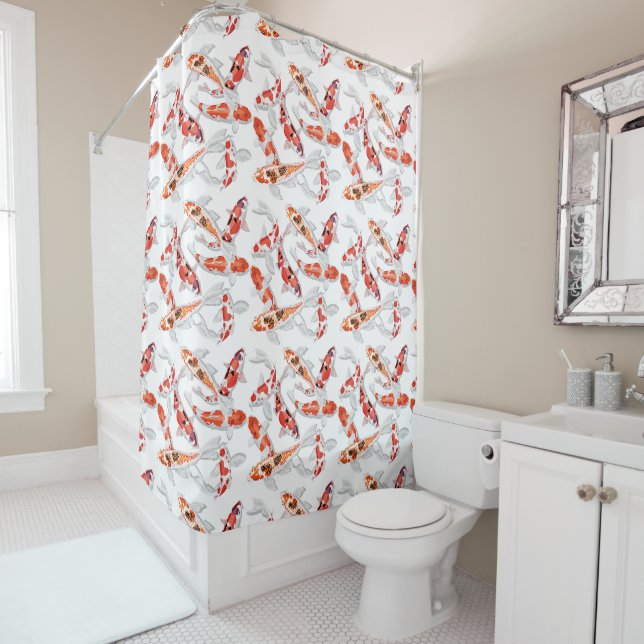 Rideaux De Douche Koi (En situation)