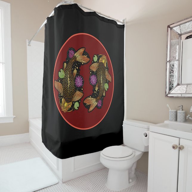 Rideaux De Douche Koi Fish (En situation)