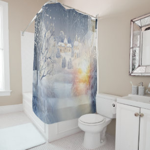 Rideaux De Douche La chaleur du soleil en hiver