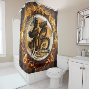 Rideaux De Douche LA CONNEXION DE PROSPÉRITÉ : Art de Fengshui