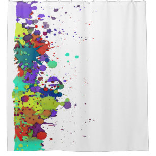 Rideaux De Douche La COULEUR DRÔLE éclabousse I + votre backgr. et