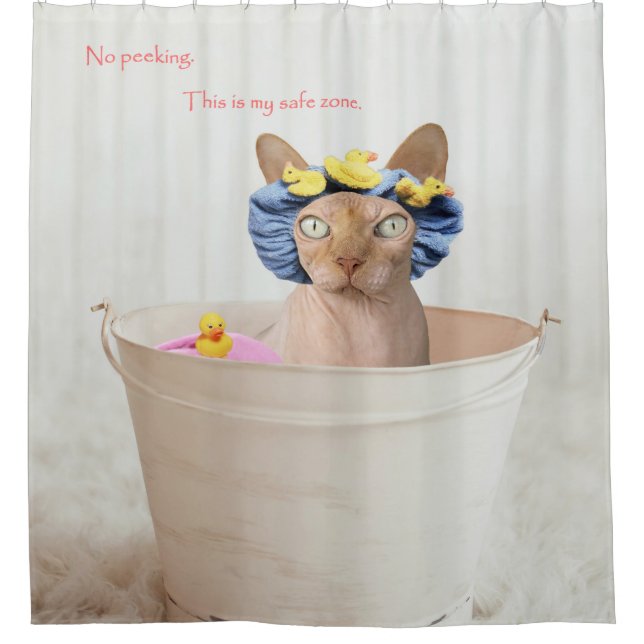 Rideaux De Douche La douche est ma zone sûre (Devant)