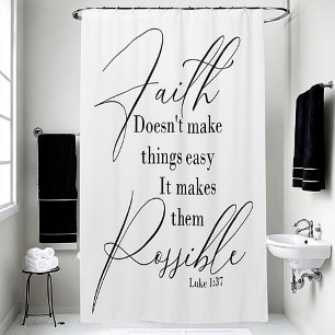 Rideaux De Douche La foi rend les choses possibles