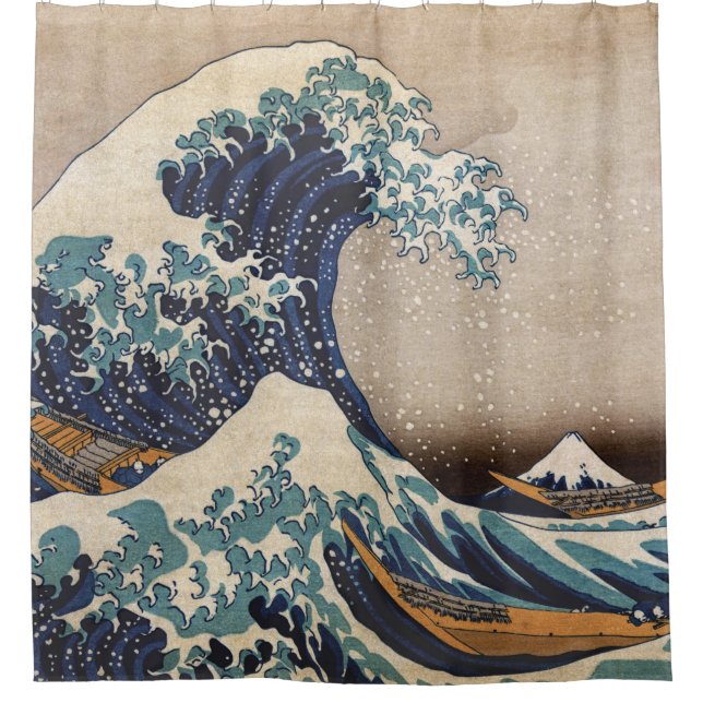 Rideaux De Douche La Grande Vague au large de Kanagawa (Devant)