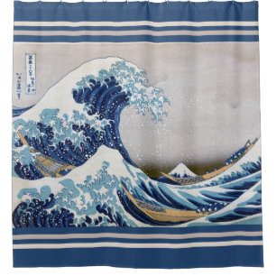 Rideaux De Douche La grande vague outre de Kanagawa - 神奈川沖