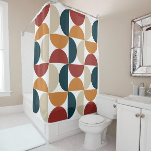 Rideaux De Douche La luciole de cuivre moderne du milieu du siècle