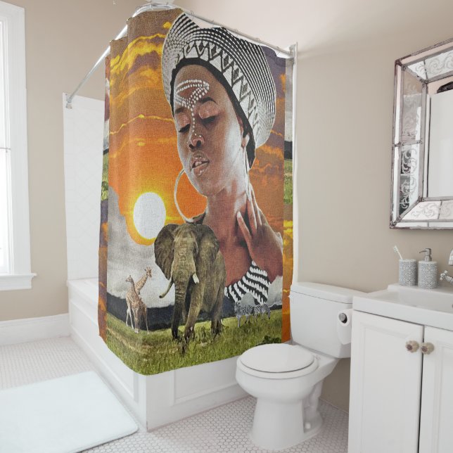 Rideaux De Douche La Mère patrie (En situation)