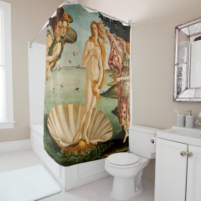 Rideaux De Douche La naissance de Vénus | Botticelli (En situation)