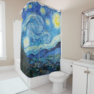 Rideaux De Douche La nuit étoilée de Vincent Van Gogh