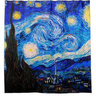 Rideaux De Douche La nuit étoilée par Vincent Van Gogh