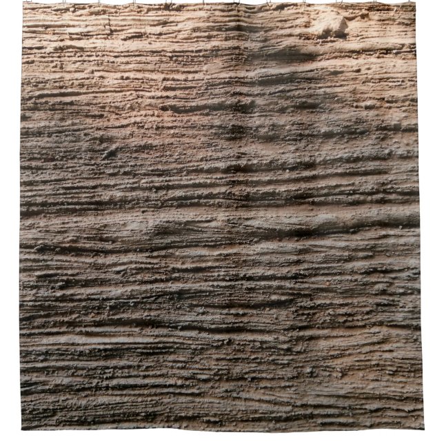 Rideaux De Douche La rouille grindée sur le mur isolé. Rouille (Devant)