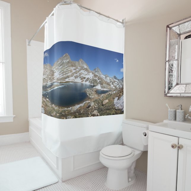 Rideaux De Douche Lac de l'ours noir - Sierra (En situation)