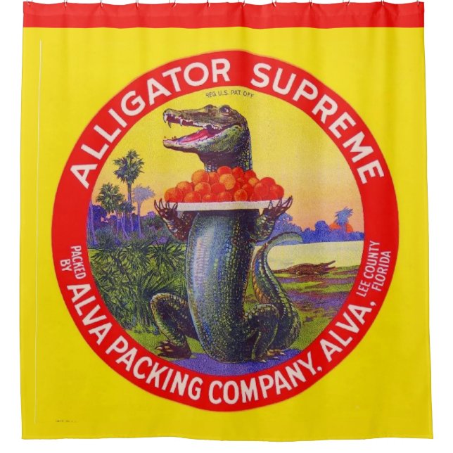 Rideaux De Douche L'Alligator Suprême de Floride (Devant)