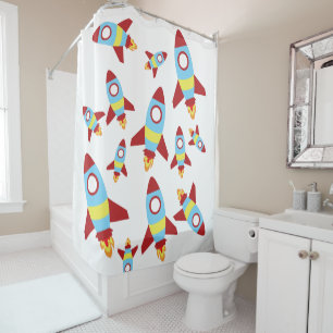 Rideaux De Douche Lancement d'un vaisseau spatial de fusée