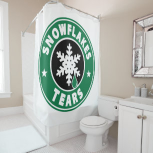 Rideaux De Douche larmes de flocons de neige