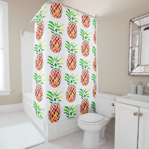 Rideaux De Douche L'art cool de l'ananas funky