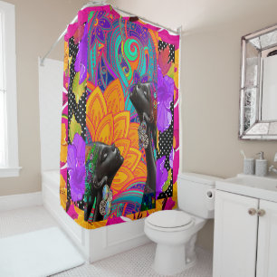 Rideaux De Douche L'art populaire afrocentrique