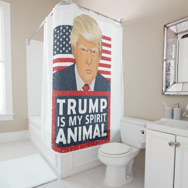 Rideaux De Douche L'atout est mon animal d'esprit drôle (En situation)