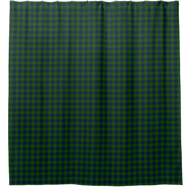Rideaux De Douche Lauder tartan bleu vert plaid (Devant)