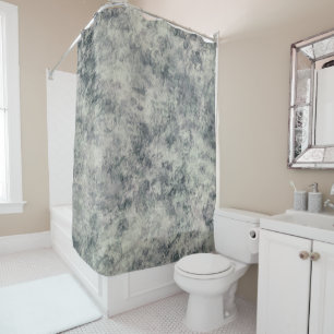 Rideaux De Douche Lavande gris texturée Abstraite moderne Sage Green