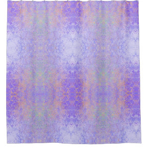 Rideaux De Douche Lavande psychédélique Purple Neon Pastel Abstrait