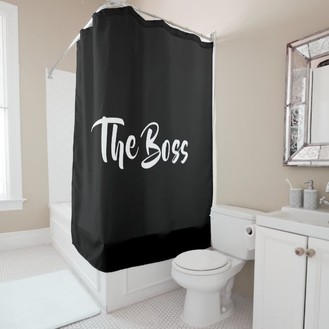 RIDEAUX DE DOUCHE LE BOSS (En situation)