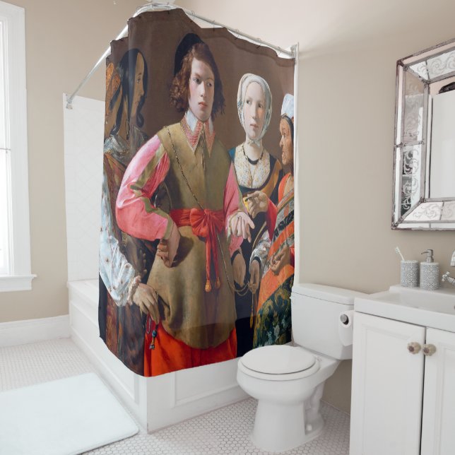 Rideaux De Douche Le caissier Fortune, La Tour (En situation)