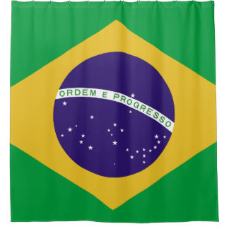 Rideaux De Douche Le drapeau Bandeira du Brésil font le Brésil