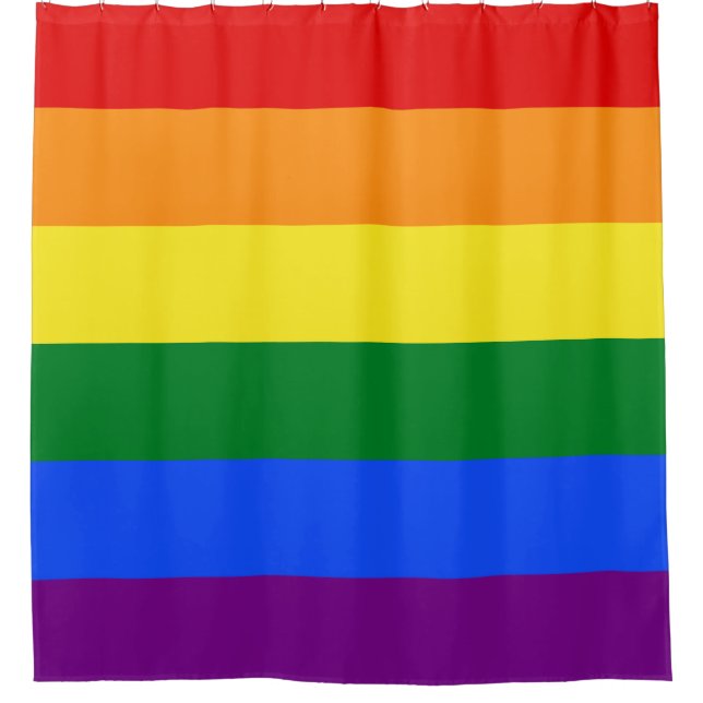 Rideaux De Douche Le drapeau de la Rainbow Pride (Devant)