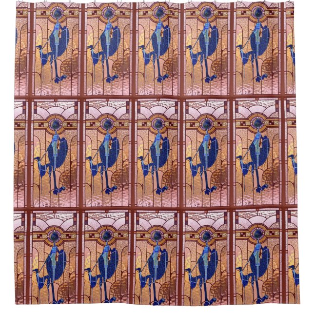 Rideaux De Douche Le lévrier dans le verre (Devant)