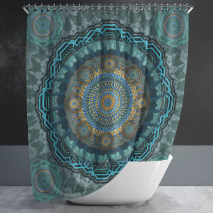 Rideaux De Douche Le mandala des yeux psychédéliques gynécologiques